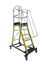 FRP Warehouse Ladder (Guard Rail height : 1100 mm) - 7+ Platform