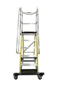 FRP Warehouse Ladder (Guard Rail height : 1100 mm) - 7+ Platform