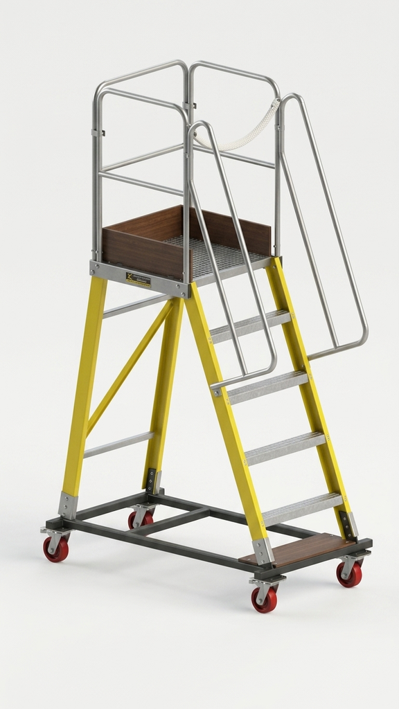 FRP (Fiberglass) Warehouse Ladder 4+1