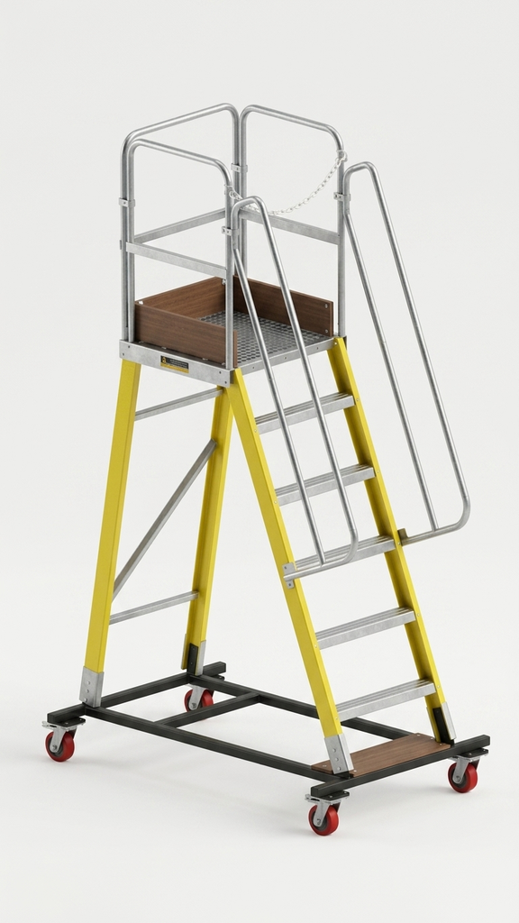 FRP (Fiberglass) Warehouse Ladder 5+1