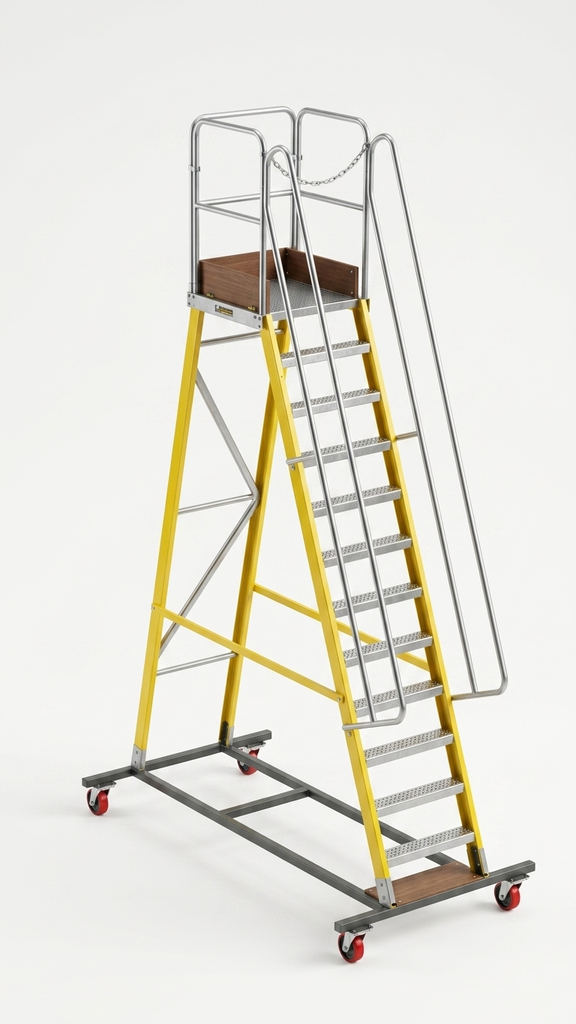 FRP (Fiberglass) Warehouse Ladder 11+1
