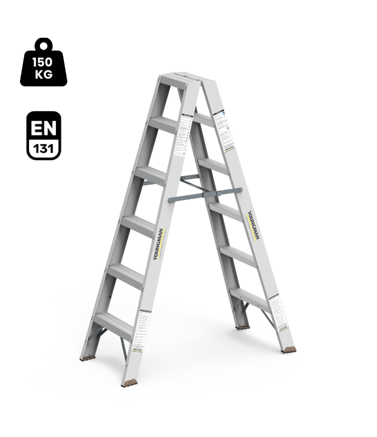 Aluminium Double Side Self Supporting Ladder