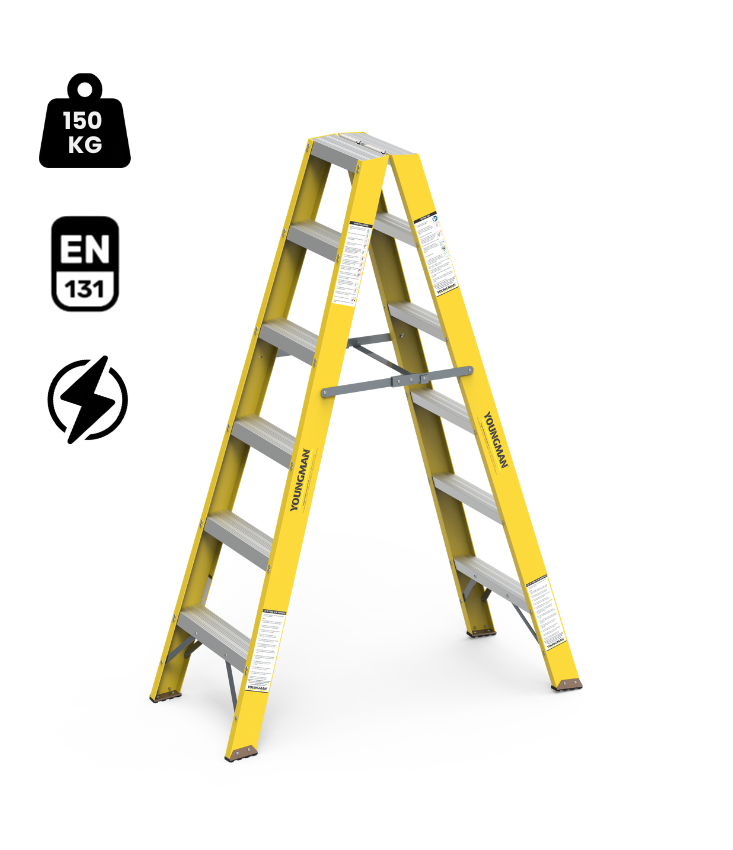 FRP Double Side Self Supporting Ladder