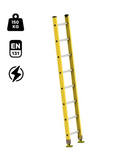 FRP (Fiberglass) Wall Support Straight Ladder